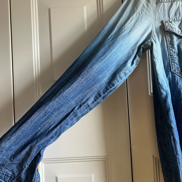 Ombré Blue Jean Button Down - Picture 9 of 9
